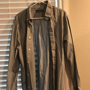 Pinstriped Five Four Long Sleeve Button Down Shirt